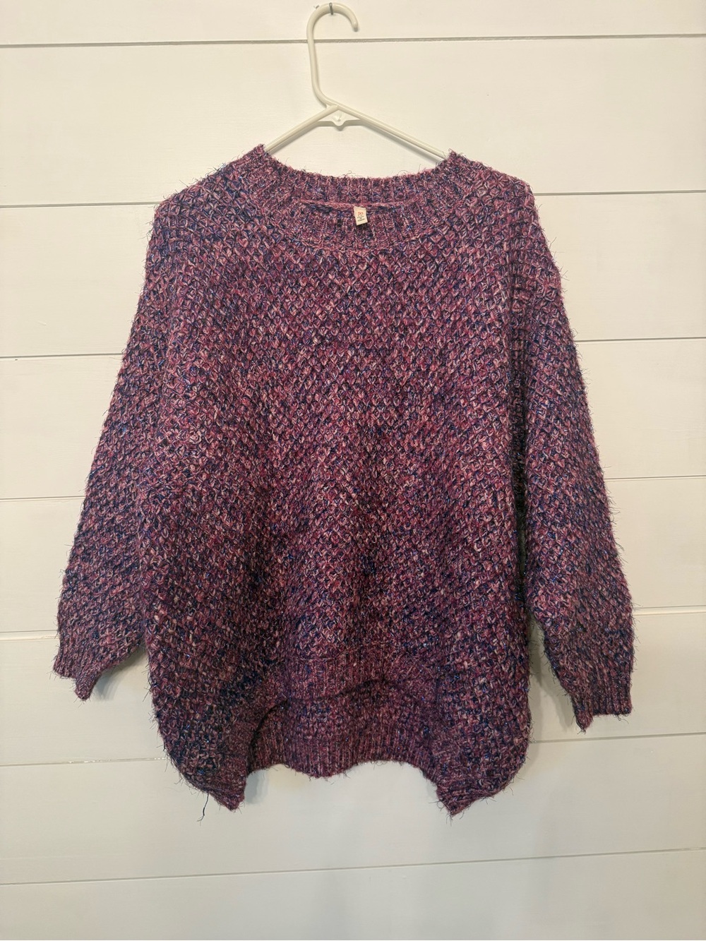 RAGA Mixed Purple Marled Crewneck Sweater